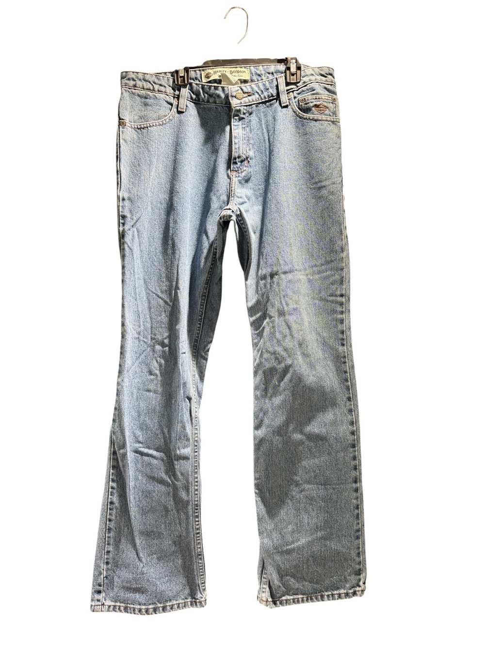 Vintage Harley-Davidson Straight Leg Medium Wash Women's Denim Jeans Size 10 - Picture 3 of 9